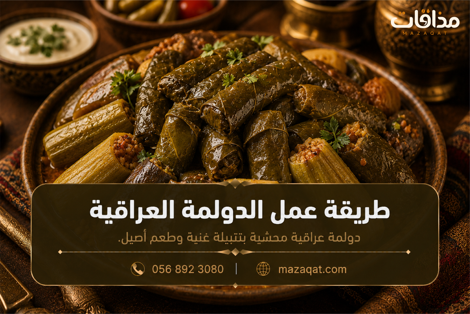 طريقة عمل الدولمة العراقية بدبس الرمان وورق العنب