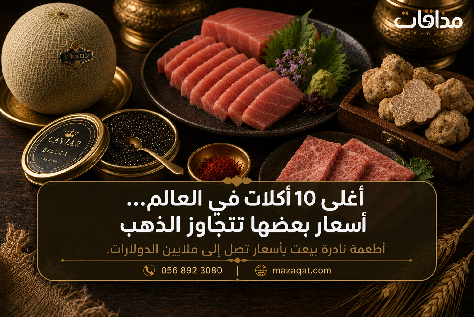 أغلى 10 أكلات في العالم من بينها التونة والكافيار والكمأة