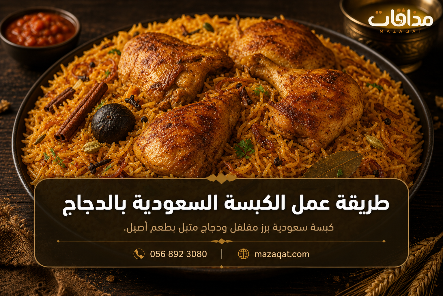 طريقة عمل الكبسة السعودية بالدجاج