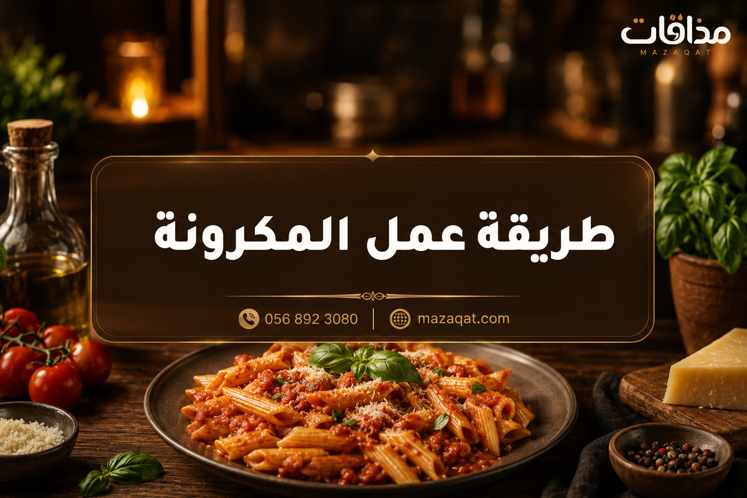 طريقة عمل المكرونة بالصلصة الحمراء خطوة بخطوة
