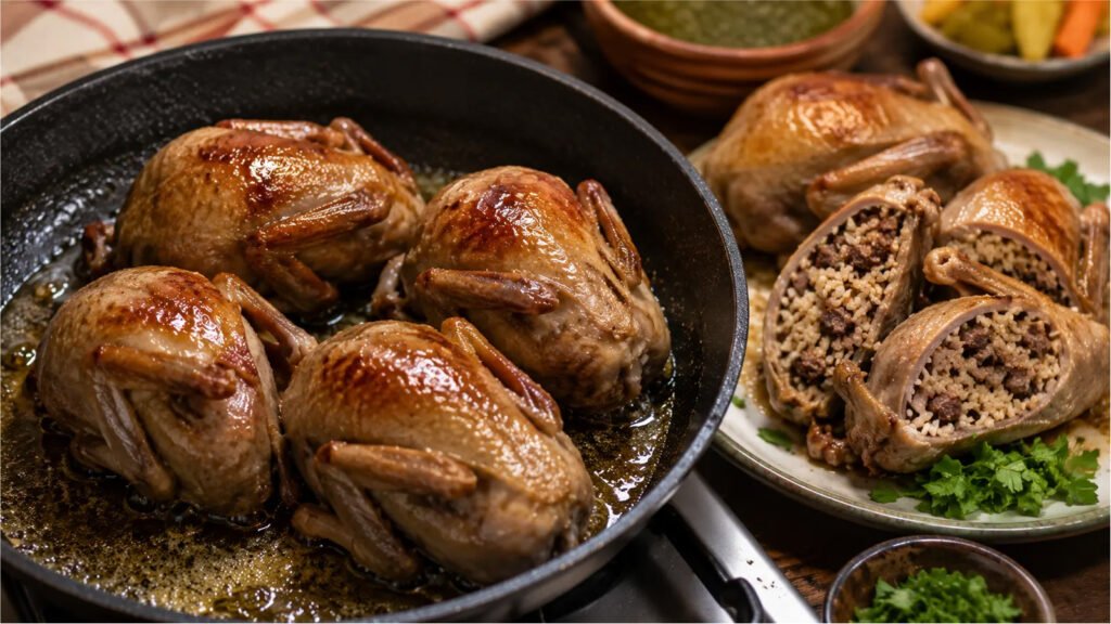 طريقة عمل الحمام بالرز