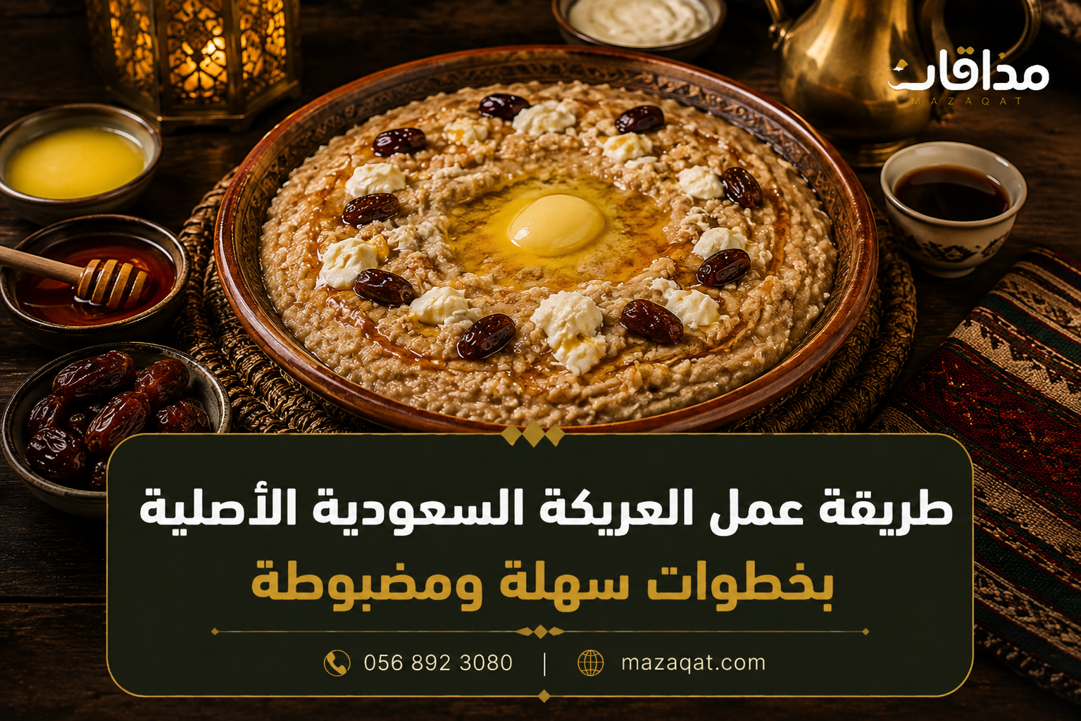 طريقة عمل العريكة السعودية الأصلية بالتمر والعسل