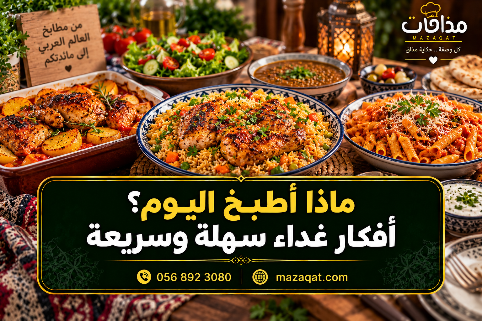 ماذا أطبخ اليوم؟ أفكار غداء سهلة وسريعة