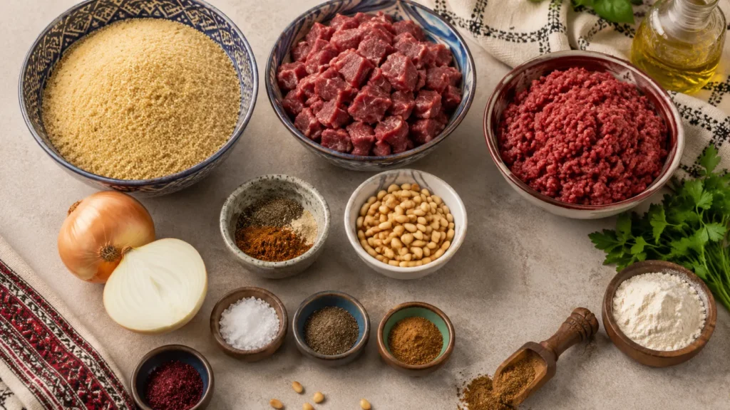 kibbeh-ingredients