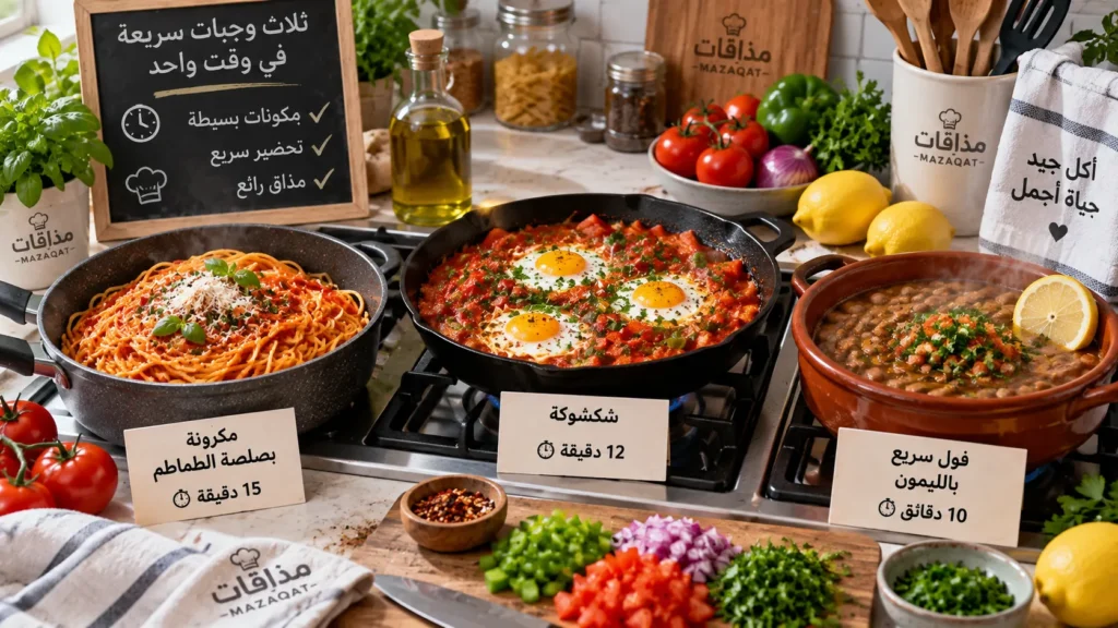 quick-meals-pasta-shakshuka-foul