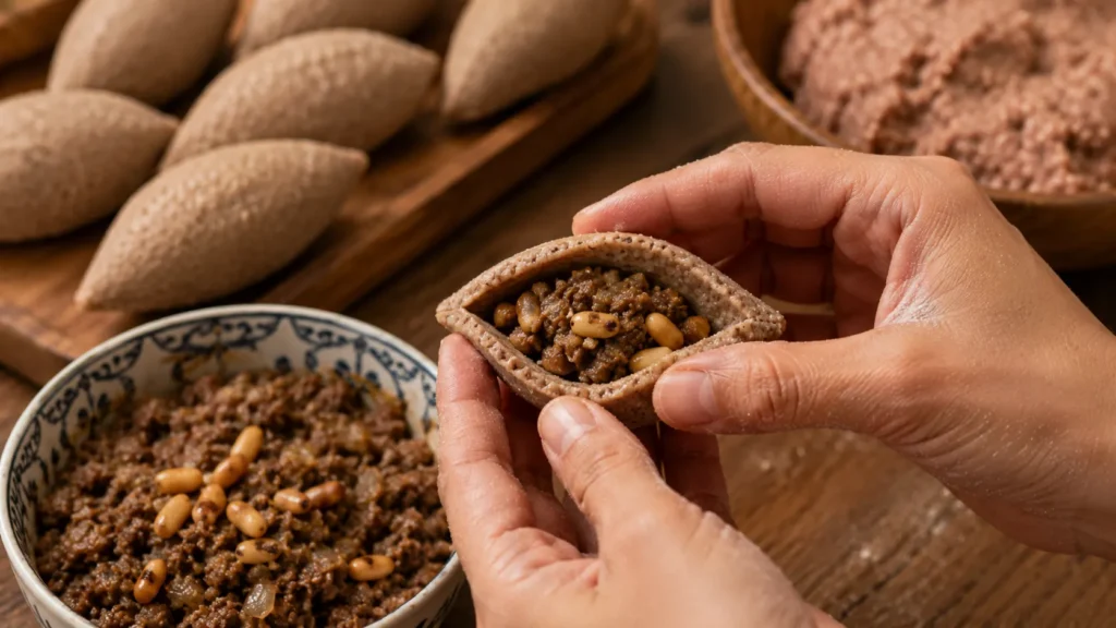 shami-kibbeh-shaping