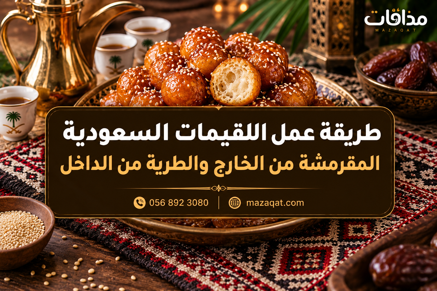 طريقة عمل اللقيمات السعودية المقرمشة من الخارج والطرية من الداخل