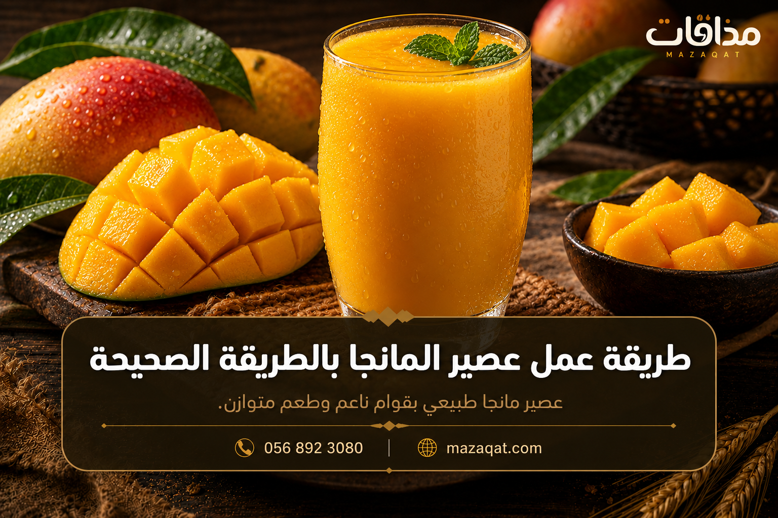 طريقة عمل عصير المانجا بالطريقة الصحيحة