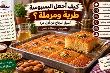 كيف أجعل البسبوسة طرية ومرملة؟ أسرار نجاح البسبوسة