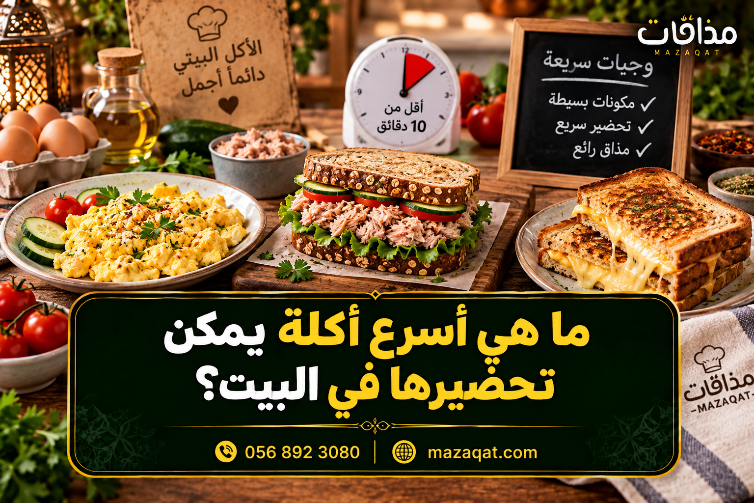 ما هي أسرع أكلة يمكن تحضيرها في البيت؟ وجبات سهلة وسريعة