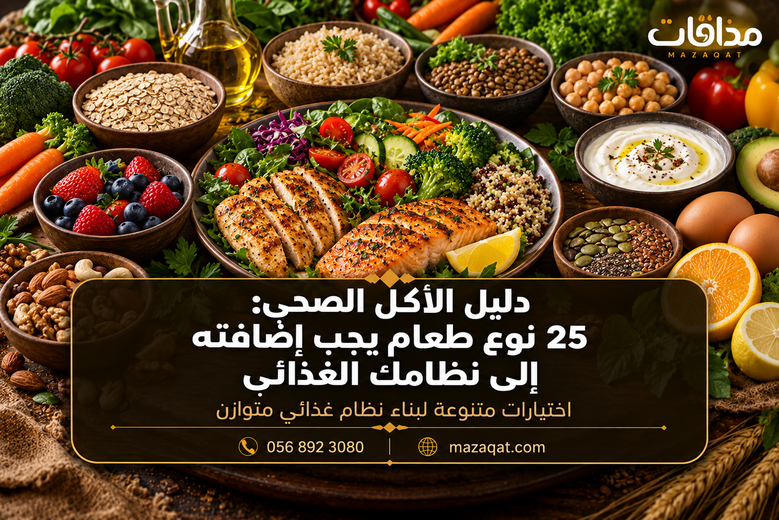 دليل الأكل الصحي و25 نوع طعام يجب إضافته إلى نظامك الغذائي